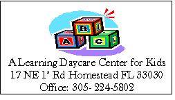 A Learning Day Care Center  logo